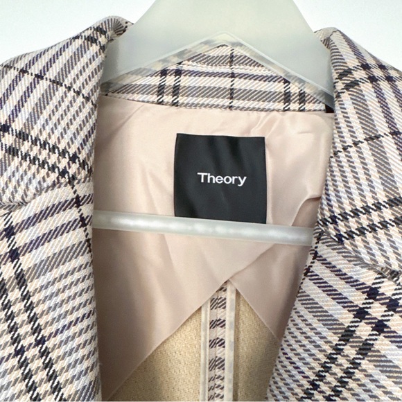 GUC Theory Plaid Long Coat Size M - Picture 6 of 12